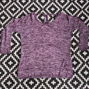 Athleta Posh Yoga Cross back wrap Large Purple